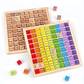 olcso Irodaszerek-Montessori oktató fa matematikai játékok 99 szorzótábla matematikai aritmetikai taneszközök