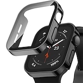 Χαμηλού Κόστους Smartwatch Θήκη-Θήκη ρολογιού με προστατευτικό οθόνης Συμβατό με Apple Watch Ultra 49mm / Series 8 7 41mm 45mm / Series 6 5 4 SE 40mm 44mm Ανθεκτική σε πτώσεις Σκληρός υπολογιστής Παρακολουθήστε Κάλυμμα