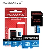 abordables Périphériques d&#039;ordinateur-Classe 10 haute vitesse 128 go 64 go 32 go 16 go sd u3 tf carte mémoire flash micro tf carte sd extension de stockage adaptateur sd pour téléphone intelligent dvr