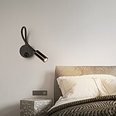 お買い得  LEDウォールライト-Lightinthebox LED ウォールランプ 7 ワットクリエイティブ回転調整可能な壁ライトリモートコントロール寝室のベッドサイド読書灯