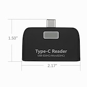 voordelige USB-hubs-kaartlezer multifunctionele smart 4 in 1 laptop pc duurzame telefoon tf micro sd met micro usb oplaadpoort usb 3.1 universele type c adapter otg kaartlezer