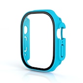 economico Cover per smartwatch-Custodia per orologi con protezione per lo schermo Compatibile con Apple Watch Ultra 49mm / Series 8 7 41mm 45mm / Series 6 5 4 SE 40mm 44mm / Series 3 2 1 38mm 42mm Resistente agli urti PC rigido