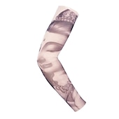 billiga Armvärmare, benvärmare och skoskydd-1 st. Cykelhylsor Armwarmers UV-skydd för kylarm med UV-skydd UV-resistent Snabb tork Cykel Mörkgrå Svart Brun Elastan för Unisex Vuxna Utomhusträning Cykling / Cykel