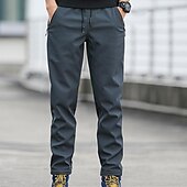 baratos Calças Cargo-Homens Calças de Trilha Ao ar livre Normal Respirável Esticar Resistência ao desgaste Resistente a riscos Calças Com Cordão Cintura elástica Preto Azul Marinho Escuro Caça Pesca Alpinismo M L XL XXL