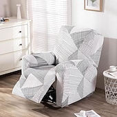 cheap Recliner Chair Cover-Stretch Recliner Cover Recliner Covers 1 Seater Armchair Couch Slipcover with Elastic Loop, Anti-cat Scratch Furniture Protector for Kids, Pets, Dogs, Cats
