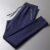 baratos Calças Cargo-Homens Calças de Trilha Ao ar livre Normal Respirável Esticar Resistência ao desgaste Resistente a riscos Calças Com Cordão Cintura elástica Preto Azul Marinho Escuro Caça Pesca Alpinismo M L XL XXL
