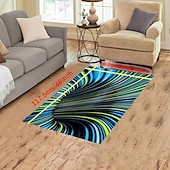 cheap 3D Digital Print Rugs-Modern Abstract 3D Vortex Area Rug Thickened Imitation Cashmere Living Room Simple Bedroom Full Bedside Blanket Sofa Home Coffee Table Non-slip Mat