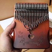 זול כלי מוזיקה-21 מפתחות kalimba מתנות חג המולד הטובות ביותר לילדים מבוגרים ומתחילים
