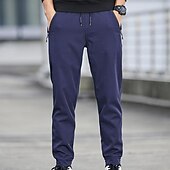 baratos Calças Cargo-Homens Calças de Trilha Ao ar livre Normal Respirável Esticar Resistência ao desgaste Resistente a riscos Calças Com Cordão Cintura elástica Preto Azul Marinho Escuro Caça Pesca Alpinismo M L XL XXL