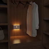 cheap Sensor Night Lights-PIR Motion Sensing Night Light USB Rechargeable LED Human Body Sensing Night Light Smart Light Control Wall Lamp for Room Wall Wardrobe Home Bathroom Shoe Cabinet Bedroom Lighting