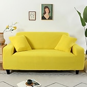 baratos Cobertura de Sofa-capas elásticas para sofá, capa de sofá secional cor de vinho para cães, capas para sofá de dois lugares, em forma de L, 3 lugares, em forma de U, poltrona, protetor de sofá lavável, macio e durável