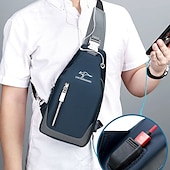 cheap Laptop Bags,Cases &amp; Sleeves-Men&#039;s Chest Bag Fashion Korean Style Casual Sports Water Proof Oxford Chest Crossbody Bags for Men Shoulder Messenger Bag