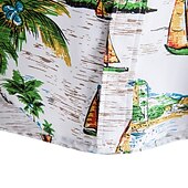 tanie męskie koszule casual-Męskie Letnia koszula Codzienna koszula Koszula plażowa Koszula hawajska Zapinana na guziki koszula Zielony Krótki rękaw Kwiat / Rośliny Kołnierzyk koszuli Na zewnątrz Wyjściowe Nadruk Odzież Moda
