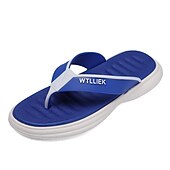 cheap Casual Sandals-Men&#039;s Slippers &amp; Flip-Flops Flat Sandals Flip-Flops Walking Casual Beach Daily EVA Breathable Black Blue Khaki Summer