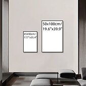 Χαμηλού Κόστους Πίνακες με Λουλούδια/Φυτά-χειροποίητη ελαιογραφία καμβάς διακόσμηση τοίχου αφηρημένο χρυσό δέντρο για διακόσμηση σπιτιού τεντωμένη κορνίζα κρεμαστή ζωγραφική 45*90cm/50*100cm