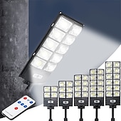 cheap Street Lights-Solar Street Lights Outdoor Waterproof  High Brightness Dusk to Dawn LED Lamp with Motion Sensor Remote Control for Garden Patio Porch Garage