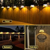 Χαμηλού Κόστους Εξωτερικά Επιτοίχια Φώτα-1/4/6 τμχ ηλιακά φώτα υδρορροής υπαίθριο αδιάβροχο ηλιακό φως φράχτη για πρόσβαση στο κατάστρωμα αυλή βεράντα δρόμο γκαράζ σκάλα τοίχος διακόσμηση τοπίου φωτισμός ηλιακό φως νύχτας