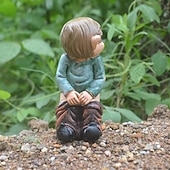 cheap Garden Sculptures&amp;Statues-Country gnome elf courtyard garden decorations resin crafts statues