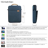 baratos Bolsas, estojos e luvas para laptop-bolsa de ombro para laptop capa para tablet compatível com macbook air pro hp dell lenovo asus chromebook capa para notebook bolsa de viagem bolsa de transporte capa para laptop com alça