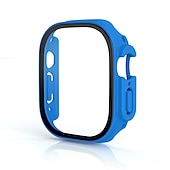 economico Cover per smartwatch-Custodia per orologi con protezione per lo schermo Compatibile con Apple Watch Ultra 49mm / Series 8 7 41mm 45mm / Series 6 5 4 SE 40mm 44mm / Series 3 2 1 38mm 42mm Resistente agli urti PC rigido