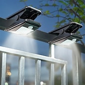 ieftine Luminile străzii-Lumină solară cu led pentru grădină, în aer liber, cu clipsare, cu senzor de mișcare, IP65, rezistentă la apă, pentru gard, punte, perete, cort de camping, terasă