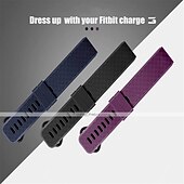 abordables Correas de reloj Fitbit-Ver Banda para Fitbit Charge 4 / Charge 3 / Charge 3 SE Silicona Reemplazo Correa Suave Ajustable Transpirable Correa Deportiva Pulsera