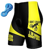 preiswerte Fahrradhosen Herren-Herren Radunterhose Radhose Fahhrad Gepolsterte Shorts / Gämse Unten MTB Mountain Rennrad Sport Graphic 3D-Pad Atmungsaktiv Schnelltrocknend Feuchtigkeitsableitung Gelb Rot Polyester Spandex