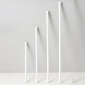 economico Accessori per tende-asta per tende a tensione bianca aste a molla asta per tende espandibile regolabile, per bagno, cucina, finestra, armadio, armadio, libreria progetti fai da te