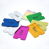 رخيصةأون حامل بطاقة RFID-20 قطعة من محفظة ألومنيوم ذكية مضادة للسرقة ومضادة لموجات الراديو NFC ومضادة لموجات الراديو ومضادة لموجات الراديو وحامل بطاقات من الألومنيوم