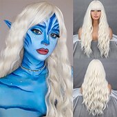 baratos Perucas de festa-Peruca Longa Ondulada Vermelha com Franja Peruca Sintética Longo Cabelo Vermelho para Mulheres Vermelho Vinho Cacheado Fantasia Peruca Borgonha para Uso em Festas Dia a Dia Perucas de Halloween