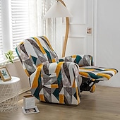 cheap Recliner Chair Cover-Stretch Recliner Cover Recliner Covers 1 Seater Armchair Couch Slipcover with Elastic Loop, Anti-cat Scratch Furniture Protector for Kids, Pets, Dogs, Cats
