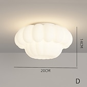 abordables Luces de techo regulables-luz de techo led montaje empotrado 20 cm luz de techo luz de techo led luz de techo redonda moderna lámpara de techo para sala de estar pasillo