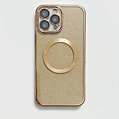Недорогие Чехлы для iPhone-телефон Кейс для Назначение Айфон 15 Про Макс Плюс iPhone 14 13 12 11 Pro Max Plus Кейс на заднюю панель С Магсейф и протектор экрана ТПУ