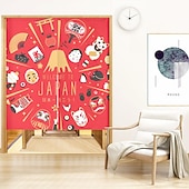 Недорогие Дверные чехлы-Кухонные шторы, дверные шторы, декор гобелена, японские дверные шторы noren, перегородка для крыльца, гостиной, офиса, спальни, патио