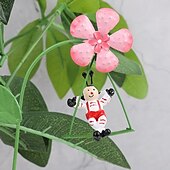 baratos Espanta-espíritos-1pc sinos de vento de flor de metal inserções de decoração micro-paisagem recortes de jardim moído para decoração de jardim de varanda de janela