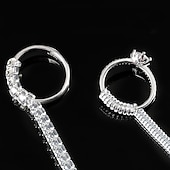 cheap Arts, Crafts &amp; Sewing-Jewelry Tools Spiral Based Ring Size Adjuster 4pcs/Set Ring Adjuster Invisible Transparent Tightener Resizing Tool Jewelry Guard