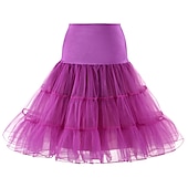 economico gonna sottoveste-Sottoveste da principessa anni &#039;50, gonna a cerchio, tutù sotto la gonna, crinolina, gonna in tulle, costume da donna, vintage, cosplay, festa/serata, ballo di fine anno, gonna corta/minigonna