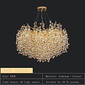 baratos Candeeiros de Lustre-60 cm Design Único Lustres Alumínio LED Estilo nórdico 110-240 V