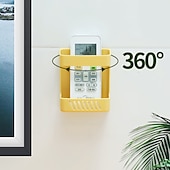 cheap Home Storage &amp; Hooks-Wall-mounted Mobile Phone Plug Charging Remote Control Storage Box BracketInstalling Organizer Bracket Without Punching