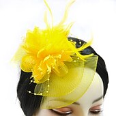 preiswerte Faszinator-Fascinator Hüte Kopfbedeckung Netz Teeparty Pferderennen Ladies Day Melbourne Cup Handgemacht mit floralem Kopfschmuck Kopfbedeckung Kleid zum Beeindrucken Renntag Kleid