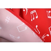 ieftine Rochii-Retro / vintage 1950 Rochie de epoca Rochie leagăn Rochie Flare Note muzicale Pentru femei Carnaval Mascaradă Casul / Zilnic Petrecerea Burlăcițelor Adulți Rochie Rochii de acasă
