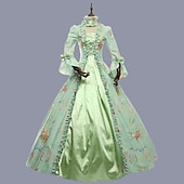 ieftine Rochii-Rococo Βικτωριανής Εποχής Rochie de epoca Rochie De Bal Rochie de bal Maria Antonietta Pentru femei Mascaradă Carnaval Petrecere Halloween Adulți Rochie
