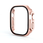 economico Cover per smartwatch-Custodia per orologi con protezione per lo schermo Compatibile con Apple Watch Ultra 49mm / Series 8 7 41mm 45mm / Series 6 5 4 SE 40mm 44mm / Series 3 2 1 38mm 42mm Resistente agli urti PC rigido