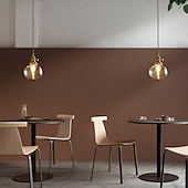 economico Luci a sospensione-lampada a sospensione a led isola luce 1-luce 15 cm lampada a sospensione in vetro rame led elegante design singolo isola luci ristorante in stile moderno negozi / caffè luci soggiorno