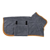 ieftine halat de baie purtabil-prosop pentru animale de companie absorbant cu uscare rapidă halat de baie pentru câini mare verde animal de companie it wrap talie halat de baie