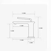 cheap Classical-Basin Sink Mixer Faucet Brass, Tall/Short Bathroom Tap Single Handle One Hole Deck Mounted with Cold Hot Hose Bath Taps Vessel Water Tap
