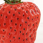 economico Vasi e cestini-vasi di fragole creativi composizioni floreali in resina decorazioni morbide per la casa ornamenti per desktop regali 1pc