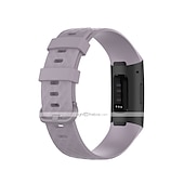 Недорогие Ремешки для часов Fitbit-Умный ремешок для часов для Фитбит Charge 4 / Charge 3 / Charge 3SE Мягкий силикон Умные часы Ремень Металлическая застежка Регулируется Дышащий Спортивный ремешок Замена Браслет