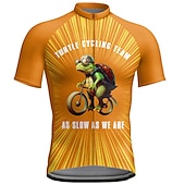 cheap Men's Jerseys-Men's Cycling Jersey Graphic Letter &amp; Number Funny Short Sleeve Bike Jersey Top with 3 Rear Pockets Mountain Bike MTB Road Bike Cycling Quick Dry Reflective Strips Back Pocket Moisture Wicking Sports