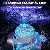economico luci del proiettore della galassia stella-planetario proiettore luci galassia proiezione 7 in 1 con 360 nebulosa rotante luna notte lampada pianeta aurora per camera da letto soffitto sala giochi party bar
